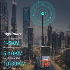 2022 BF GT-5 10W Baofeng Walkie Talkie Long Range 10 KM Two Way Ham Radio Dual PTT hf Transceiver Portable Radios Upgrade New