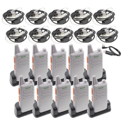 10pcs WLN KD-C1 Mini Walkie Talkie UHF 400-470 MHz 5W Power 16 Channel  MINI-handheld Transceiver Better Then BF-888S