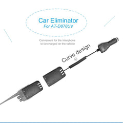12V AT-D878UV Car Charger Battery Eliminator for Anytone AT-D878UV AT-D878UVPLUS Two Way Radio