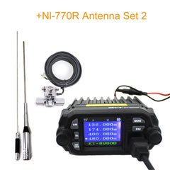 QYT KT-8900D Mini Car Mobile Radio 136-174 & 400-480MHz Ddual Band Quad Dsiplay 25W Mobile Transicever KT8900D Walkie Talkie
