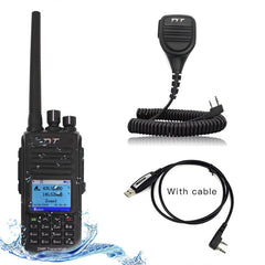 TYT MD-UV390 DMR Digital Walkie Talkie UV390 IP67 Waterproof Dual Band UV transceiver GPS Optional Upgrde of MD-390 + USB cable