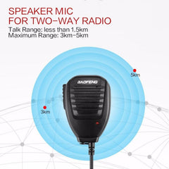 Original Baofeng UV5R Handheld Microphone Speaker Mic for Portable Baofeng BF-888S UV-5R UV-5RA UV-5RB UV-5RC Walkie Talkie