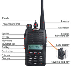Scrambler VOX Radio PX PUXING PX-777 Walkie Talkie VHF 136-174MHz 128CH 5W Portable Ham Amateur Two Way Radio