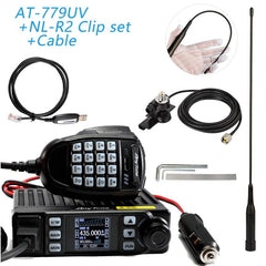 AnyTone AT-779UV Mini Mobile Radio Station  VHF 144-146 UHF 430-440MHz Dual Band Transceiver Amateur Radio  Walkie Talkie