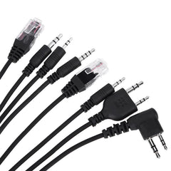 8 in 1 USB Programming Cable for Baofeng for Motorola Kenwood TYT QYT multiple Radios 1.3m/4.26 ft 24BB