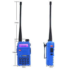 baofeng uv 5r dual band VHF UHF fm handheld talkie walkie uv5r with earpiece protective leather case