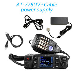 AnyTone AT-778UV II Dual Band Transceiver Mini Mobile Radio Station VHF 136-174 UHF 400-480MHz Amateur Radio  Walkie Talkie 25W