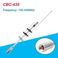 Two Way Radio antenna CBC-435 VHF UHF 145/435MHz Mobile Car Radio Antenna  3.5dBi High Gain for  Mobile Radio PL-259 Connector