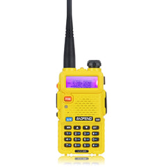 baofeng uv 5r dual band VHF UHF fm handheld talkie walkie uv5r with earpiece protective leather case