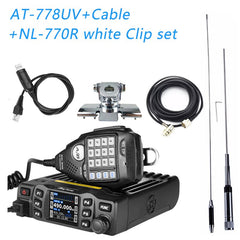 AnyTone AT-778UV II Dual Band Transceiver Mini Mobile Radio Station VHF 136-174 UHF 400-480MHz Amateur Radio  Walkie Talkie 25W