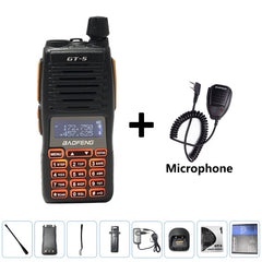 2022 BF GT-5 10W Baofeng Walkie Talkie Long Range 10 KM Two Way Ham Radio Dual PTT hf Transceiver Portable Radios Upgrade New