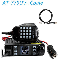 AnyTone AT-779UV Mini Mobile Radio Station  VHF 144-146 UHF 430-440MHz Dual Band Transceiver Amateur Radio  Walkie Talkie