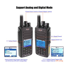 TYT MD-UV390 DMR Digital Walkie Talkie UV390 IP67 Waterproof Dual Band UV transceiver GPS Optional Upgrde of MD-390 + USB cable