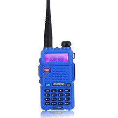 baofeng uv 5r dual band VHF UHF fm handheld talkie walkie uv5r with earpiece protective leather case
