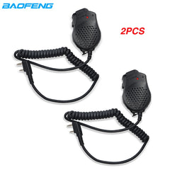 2PCS Original Baofeng UV 82 Dual PTT  Speaker Mic Microphone For Walkie Talkie UV82 UV-H9 BF-888S UV-5R pro Radio Accessories