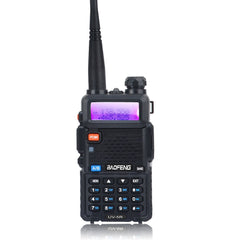 baofeng uv 5r dual band VHF UHF fm handheld talkie walkie uv5r with earpiece protective leather case