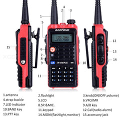 Baofeng UVB2 Plus Two way Radio Dual Band VHF/UHF Walkie Talkie 128CH interphone BF-UVB2 Ham CB Radio Handheld Transceiver UV-B2