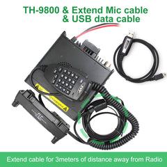 TYT TH-9800 Plus Walkie Talkie 50W Car Mobile Radio Station Quad Band 29/50/144/430MHz Dual Display Scrambler TH9800