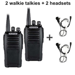 2pcs Baofeng UV-6 Walkie Talkie 8w 2000mAh 128 CH UHF VHF Dual Band Two Way Radio Woki Toki 10 KM Police Equipment Radio Amador