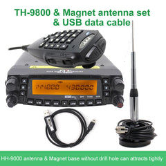 TYT TH-9800 Plus Walkie Talkie 50W Car Mobile Radio Station Quad Band 29/50/144/430MHz Dual Display Scrambler TH9800