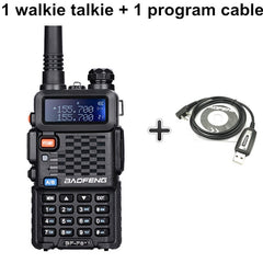 Baofeng BF-F8+ Upgrade New Walkie Talkie Police Two Way Radio Pofung F8+ 5W UHF VHF Dual Band Outdoor Long Range Ham Transceiver