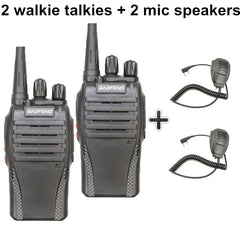 Two Piece 5W 1500mAh UHF 400-470MHz Baofeng BF-999S Portable Walkie Talkie Amador Ham Radio Walky Talky 999 CB Radio Comunicador