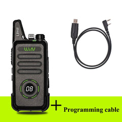 New WLN KD-C1plus Mini Walkie Talkie C1plus UHF 400-470MHz Transceiver 16 Channel VOX Slim FM Radios