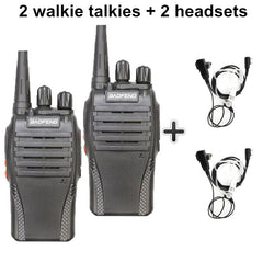 Two Piece 5W 1500mAh UHF 400-470MHz Baofeng BF-999S Portable Walkie Talkie Amador Ham Radio Walky Talky 999 CB Radio Comunicador