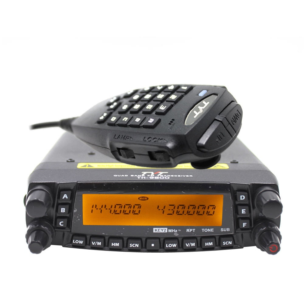 TYT TH-9800 Plus Walkie Talkie 50W Car Mobile Radio Station Quad Band 29/50/144/430MHz Dual Display Scrambler TH9800