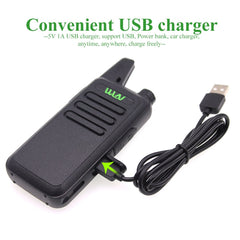 10pcs WLN KD-C1 Mini Walkie Talkie UHF 400-470 MHz 5W Power 16 Channel  MINI-handheld Transceiver Better Then BF-888S