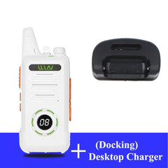 New WLN KD-C1plus Mini Walkie Talkie C1plus UHF 400-470MHz Transceiver 16 Channel VOX Slim FM Radios