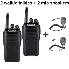 2pcs Baofeng UV-6 Walkie Talkie 8w 2000mAh 128 CH UHF VHF Dual Band Two Way Radio Woki Toki 10 KM Police Equipment Radio Amador