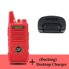 New WLN KD-C1plus Mini Walkie Talkie C1plus UHF 400-470MHz Transceiver 16 Channel VOX Slim FM Radios