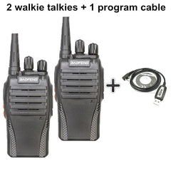 Two Piece 5W 1500mAh UHF 400-470MHz Baofeng BF-999S Portable Walkie Talkie Amador Ham Radio Walky Talky 999 CB Radio Comunicador