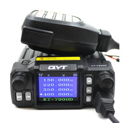 Latest Version Mini Mobile Radio QYT KT-7900D 25W Quad Band 144/220/350 / 440MHz KT7900D UV Transceiver Or With Power Supply