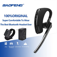Wireless Walkie Talkie Bluetooth Headset Earpiece For baofeng TYT Headphone Baofeng UV-5R BF-888S Dmr Earphone Accessories
