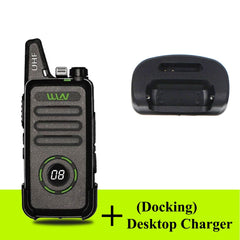 New WLN KD-C1plus Mini Walkie Talkie C1plus UHF 400-470MHz Transceiver 16 Channel VOX Slim FM Radios