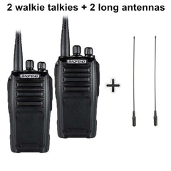 2pcs Baofeng UV-6 Walkie Talkie 8w 2000mAh 128 CH UHF VHF Dual Band Two Way Radio Woki Toki 10 KM Police Equipment Radio Amador