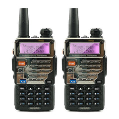 2pcs Baofeng UV-5RE Long Rang 10 KM Walkie Talkie PTT Earpieces Portable Radio Amateur Baofeng UV-5R Plus Car Radio Station UV5R