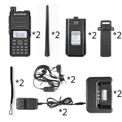 2PCS/LOT BF-H6 Powerful Walkie Talkie 2022 NEW BaoFeng Radio Receiver Transceiver 10W 50 KM Long Range Portable Two Way Radio