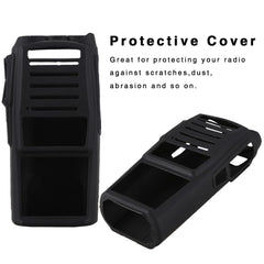 UV-82 Rubber Case UV82 Walkie Talkie Black Silicone Cover Dustproof Wear Resistant Black Baofeng Radio Case Accessories