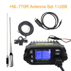QYT KT-8900D Mini Car Mobile Radio 136-174 & 400-480MHz Ddual Band Quad Dsiplay 25W Mobile Transicever KT8900D Walkie Talkie