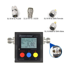 The Latest  version Surecom SW-102 125-525Mhz VHF/UHF Antenna Power & SWR MeterDigital VHF/UHF SWR & POWER WATT METER
