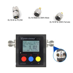 The Latest  version Surecom SW-102 125-525Mhz VHF/UHF Antenna Power & SWR MeterDigital VHF/UHF SWR & POWER WATT METER