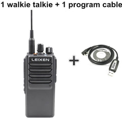 LEIXEN VV-25 Walkie Talkie 25 Watts High Power Long Range 10 KM Long Standby 12.6V 4000mAh Battery Life UHF Ham Radio Woki Toki