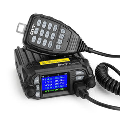 QYT KT-8900D Mini Car Mobile Radio 136-174 & 400-480MHz Ddual Band Quad Dsiplay 25W Mobile Transicever KT8900D Walkie Talkie