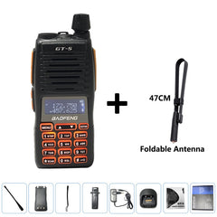 2022 BF GT-5 10W Baofeng Walkie Talkie Long Range 10 KM Two Way Ham Radio Dual PTT hf Transceiver Portable Radios Upgrade New