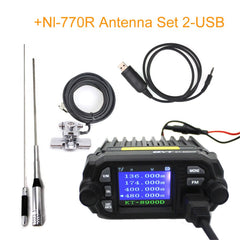QYT KT-8900D Mini Car Mobile Radio 136-174 & 400-480MHz Ddual Band Quad Dsiplay 25W Mobile Transicever KT8900D Walkie Talkie