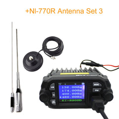 QYT KT-8900D Mini Car Mobile Radio 136-174 & 400-480MHz Ddual Band Quad Dsiplay 25W Mobile Transicever KT8900D Walkie Talkie