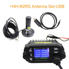 QYT KT-8900D Mini Car Mobile Radio 136-174 & 400-480MHz Ddual Band Quad Dsiplay 25W Mobile Transicever KT8900D Walkie Talkie